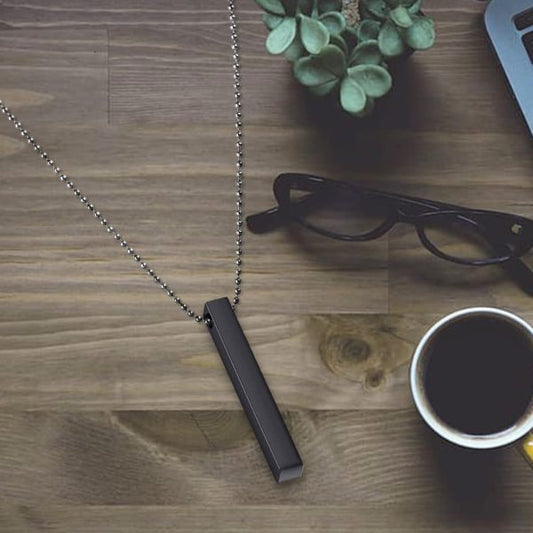 Vertical Bar Necklace Locket Chain for Boys,Girls