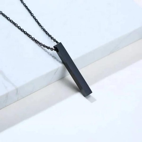 Vertical Bar Necklace Locket Chain for Boys,Girls